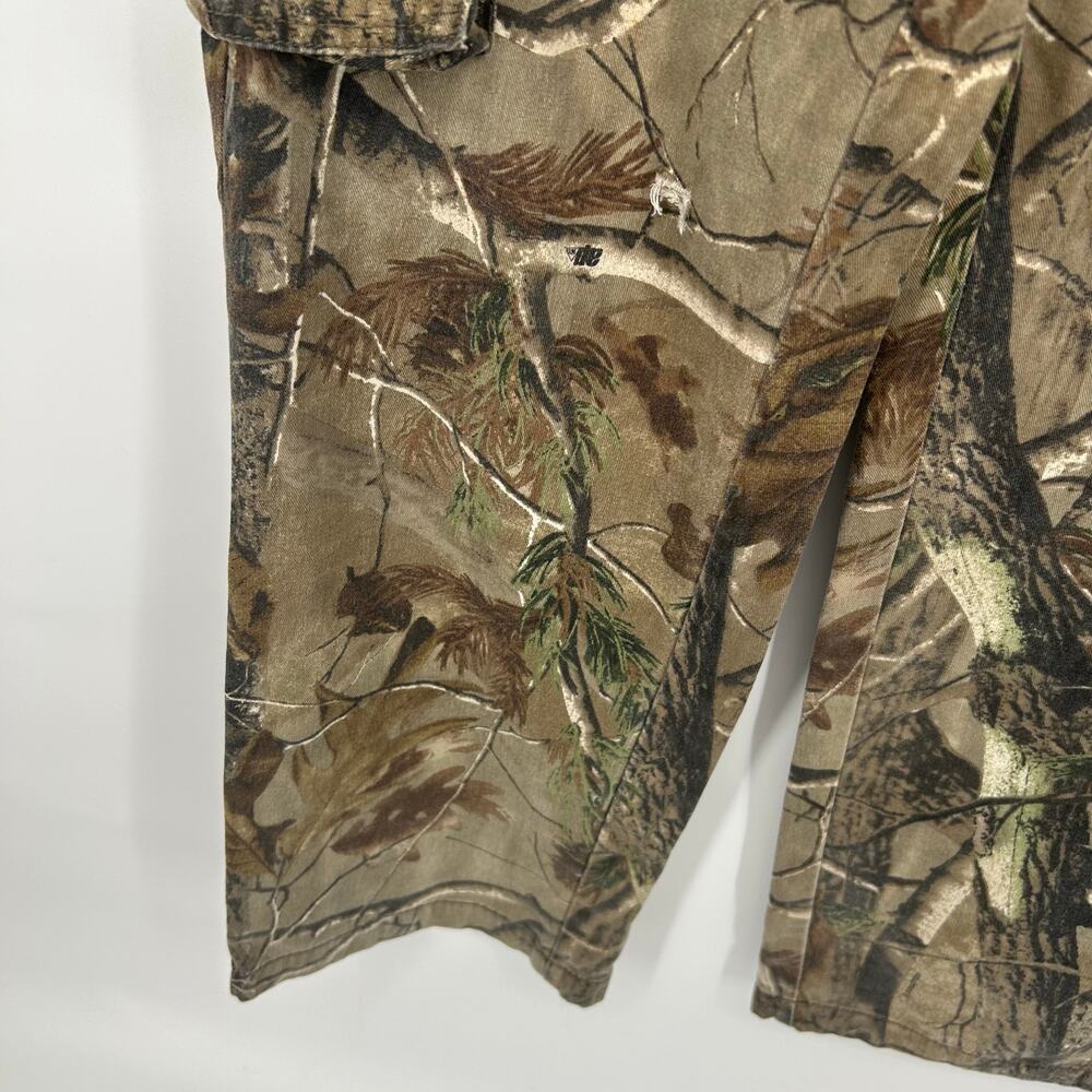 Vintage y2k mens 32-34 M hardwoods camo camouflage Realtree cargo hunting pants - Picture 5 of 8